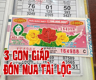 3 con giap don mua Tai Loc