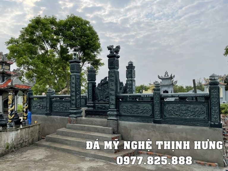 Mẫu Cổng đá xanh rêu của khu Lăng mộ đá đẹp tại Nam Định.