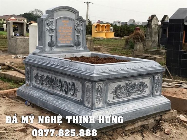 Mẫu Mộ đá đẹp, Mộ đá đơn Tam Sơn đẹp Ninh Bình.