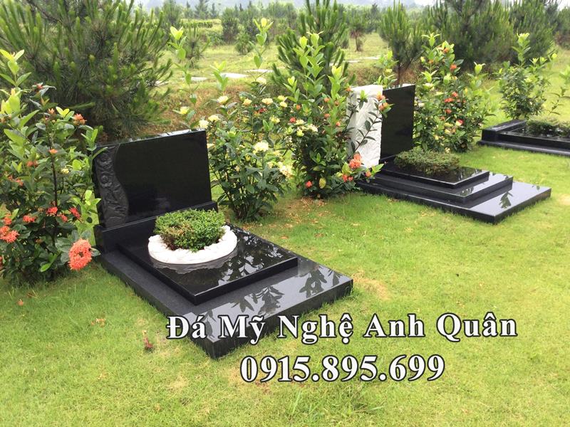 Mẫu Mộ đá đẹp - Mộ đá granite bền vững mãi theo thời gian 3 Mau Mo da don gian Chau Au