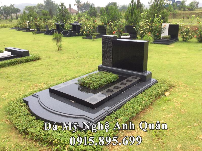Mẫu Mộ đá đẹp - Mộ đá granite bền vững mãi theo thời gian 4 Mau mo da granite