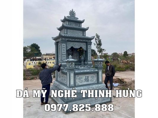 Mẫu Mộ đá ba mái đẹp tại Ninh Bình