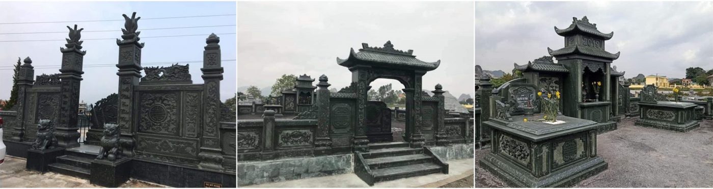 Xây dựng Lăng mộ đá xanh rêu đẹp, chất lượng cao tại Ninh Bình