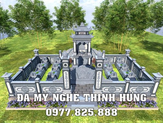 Mẫu thiết kế lăng mộ đẹp 6x4m tại Thái Bình