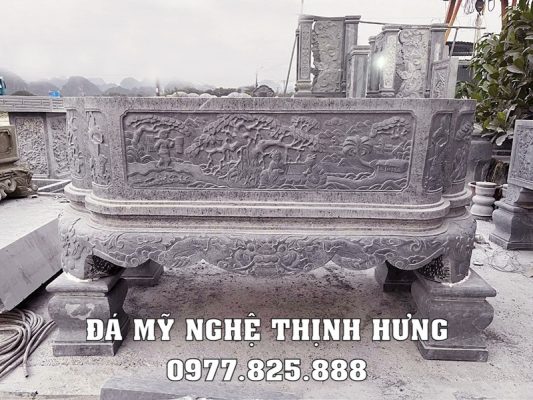 Chậu Cảnh đá tự nhiên giả cổ đẹp - Bể đá cảnh Thịnh Hưng Ninh Bình nguyên khối.
