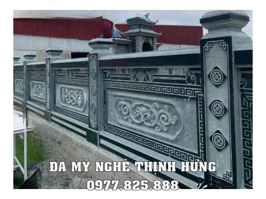 Hoa văn lan can đá bông Sen sắc nét, tinh tế #lancanda