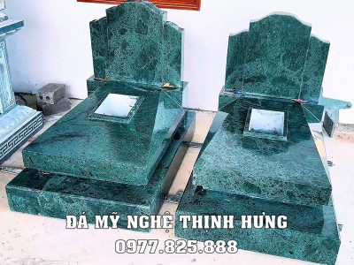 Mẫu mộ đá xanh ngọc Ấn Độ - Mộ đá granite #modagranite #moda