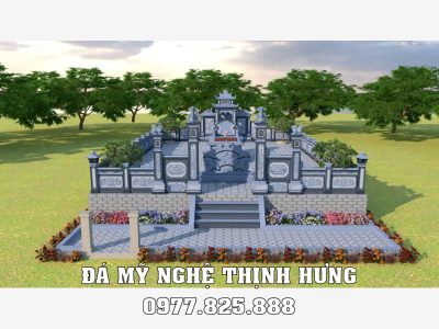 Phoi canh 3D Lang Mo to tai Ninh Binh