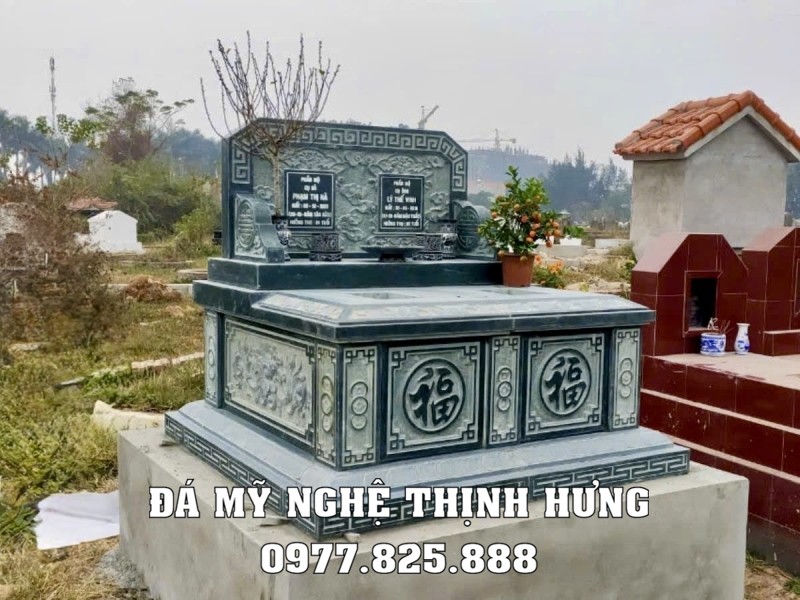 Xây Mộ đôi chuẩn phong thủy cho ông bà, cha mẹ giá hợp lý 9 Mẫu Mộ đá đôi đẹp - Mộ đôi cho Ông Bà - Cha Mẹ chuẩn phong thủy