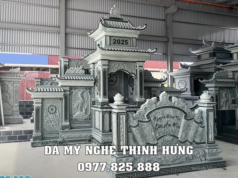 Mẫu Bình phong đá cho khu Lăng Mộ gia tộc 14 Bình Phong Lăng Mộ Nguyễn Đình Tộc
