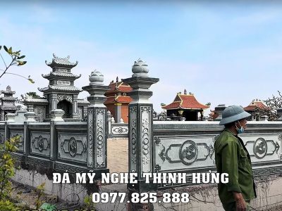 Tư vấn, khảo sát, xây Lăng Mộ đá gia đình bài bản, khoa học, đảm bảo tính phong thủy, tâm linh #langmoda 17 Cong da don gian vao Lang Mo dep