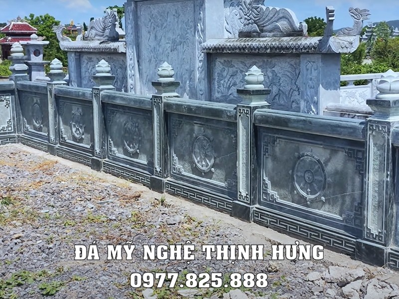 Lưu ý lựa chọn hoa văn lan can đá tại khu Lăng Mộ gia đình, dòng họ 14 Lan can đá Bánh xe luân hồi ý nghĩa