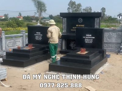 Xây Lăng Mộ đá cho Bố Mẹ bằng đá granite đen Ấn Độ - Mẫu Mộ granite đẹp 24 Lang-Mo-da-granite-den-An-Do-cho-Bo-Me.jpg