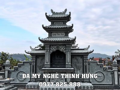 Tư vấn, khảo sát, xây Lăng Mộ đá gia đình bài bản, khoa học, đảm bảo tính phong thủy, tâm linh #langmoda 22 Lang tho da 3 mai dep Long dinh da 3 mai