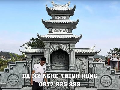 Tư vấn, khảo sát, xây Lăng Mộ đá gia đình bài bản, khoa học, đảm bảo tính phong thủy, tâm linh #langmoda 21 Lang tho da 3 mai dep be the
