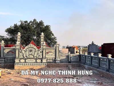 Quy trình, khảo sát, thiết kế, xây Lăng Mộ đá cho gia đình bài bản, khoa học năm 2026 29 Mau Cong vao lang mo gia dinh