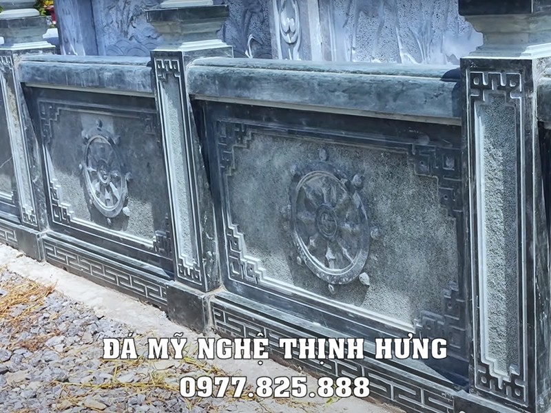 Lưu ý lựa chọn hoa văn lan can đá tại khu Lăng Mộ gia đình, dòng họ 15 Mẫu Lan can đá nguyên khối cho khu Lăng mộ đẹp