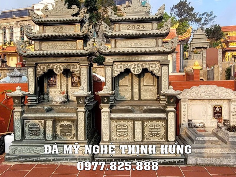 Mẫu Mộ đá đôi 3 mái đẹp - Lưu ý Xây Mộ đôi 3 mái đẹp 15 Mẫu Mộ đá đôi 3 mái đẹp - Xây Mộ đôi