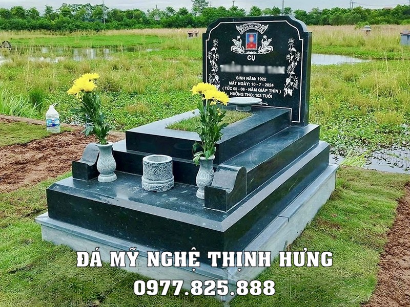 Mẫu Mộ đá granite đẹp được lựa chọn nhiều - Mộ granite 3 cấp 15 Mẫu Mộ đá granite đẹp được lựa chọn nhiều - Mộ granite 3 cấp
