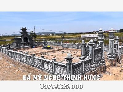 Quy trình, khảo sát, thiết kế, xây Lăng Mộ đá cho gia đình bài bản, khoa học năm 2026 15 Toan canh xay dung khu Lang Mo da gia dinh