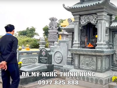 Quy hoạch, xây, sửa khu lăng mộ đá gia đình diện tích 20m2 18 Xay Lang Mo da co dien tich nho