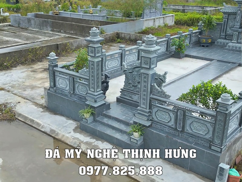 Xây Lăng Mộ đá tại Hải Phòng cho gia đình uy tín, chất lượng, diện tích 55m2 32 Khuôn viên quy hoạch đẹp - bài bản cho khu lăng mộ gia đình