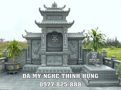 Xây Lăng Mộ đá tại Hải Phòng cho gia đình uy tín, chất lượng, diện tích 55m2 20 Mau Lang Mo dep tai Hai Phong xaymotaihaiphong