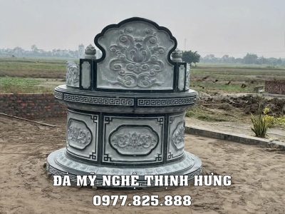 Mẫu Mộ đá tròn đẹp, giá mộ đá tròn và lưu ý xây mộ tròn 2026 14 Bao gia Mo da tron dep 2026