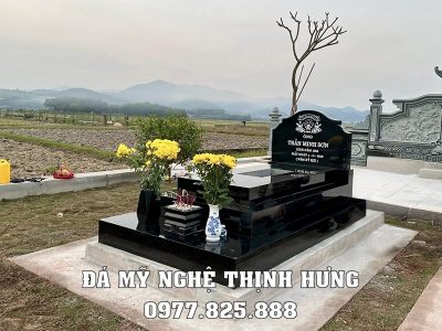 Mẫu Mộ đá đen - Mộ đá granite Ấn Độ cao cấp, sang trọng năm 2026