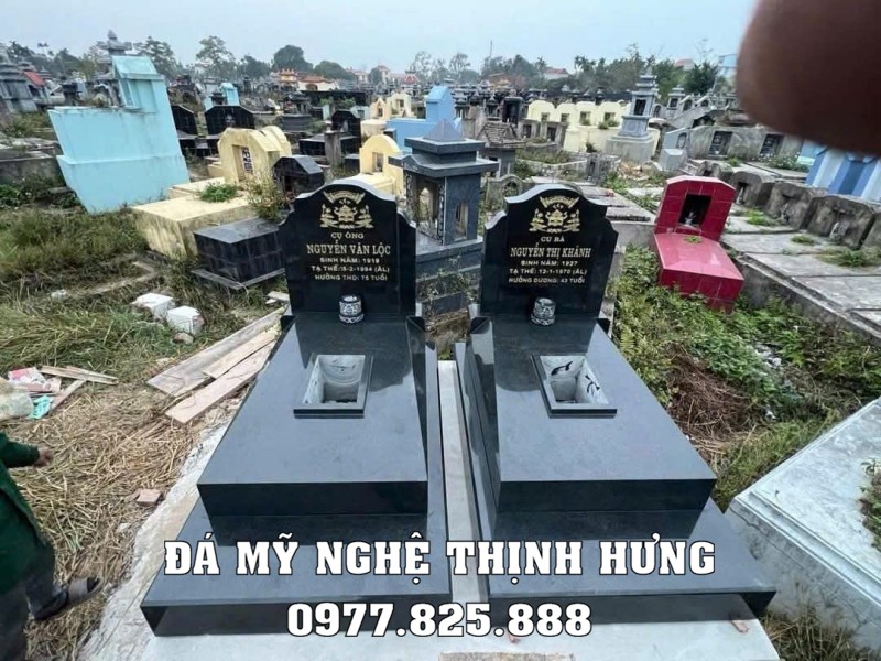 Mẫu Mộ đôi đá granite đẹp - Mộ đá đôi granite #modagranite 14 Mẫu Mộ đôi đá granite đẹp - Mộ đá đôi granite #modagranite