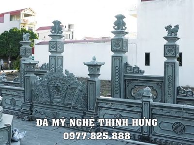 Tư Vấn Xây Lăng Mộ Tổ Tại Ninh Bình Uy Tín – Chất Lượng – Chuẩn Phong Thủy 22 Binh phong lang mo to dep