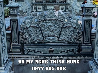 Tư Vấn Xây Lăng Mộ Tổ Tại Ninh Bình Uy Tín – Chất Lượng – Chuẩn Phong Thủy 19 Mau Binh phong Lang Mo to
