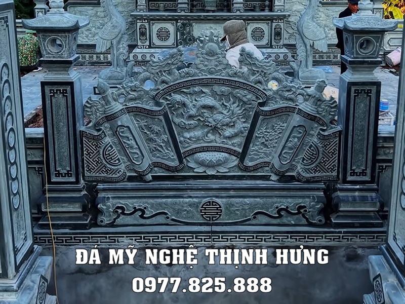 Tư Vấn Xây Lăng Mộ Tổ Tại Ninh Bình Uy Tín – Chất Lượng – Chuẩn Phong Thủy 31 Mẫu Bình phong Lăng Mộ tổ