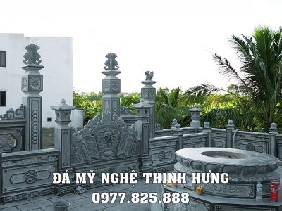 Tư Vấn Xây Lăng Mộ Tổ Tại Ninh Bình Uy Tín – Chất Lượng – Chuẩn Phong Thủy 16 Mau Cong vao khu lang mo to
