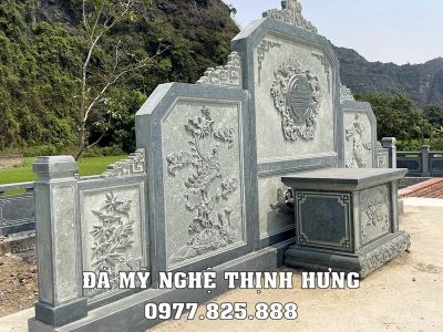 Binh Phong Lang Mo to bang da xanh reu Mau Binh phong da