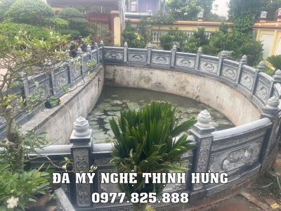 Lan can ho ban nguyet bang da