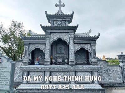 Mẫu Lăng thờ Công giáo bằng đá - Lăng thờ tam quan công giáo