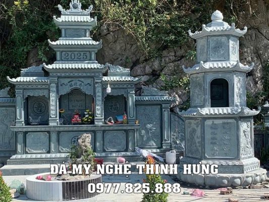 Mau Mo thap da xanh tu nhien Mo da thap 3 tang mai dep