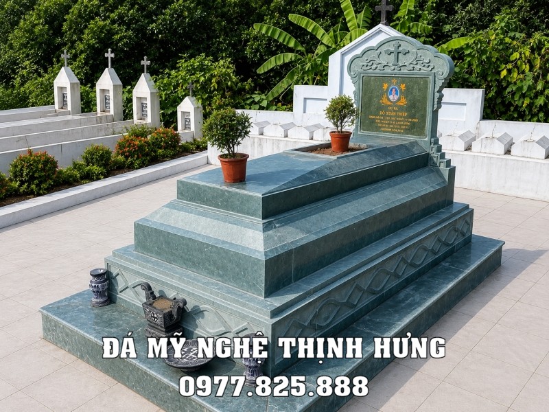 Mộ đá Công giáo đá xanh rêu 2026 - Mộ đá Đẹp tại Ninh Bình 16 Mộ đá Công giáo đá xanh rêu 2026 - Mộ đá Đẹp tại Ninh Bình