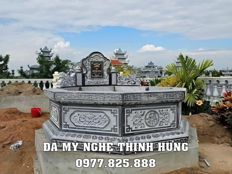 Mẫu Mộ Đá Bát Giác -Lưu ý xây Mộ Bát Giác, Mộ Tổ Bát giác đẹp 17 Mẫu Mộ Đá Bát Giác -Lưu ý xây Mộ Bát Giác, Mộ Tổ Bát giác đẹp