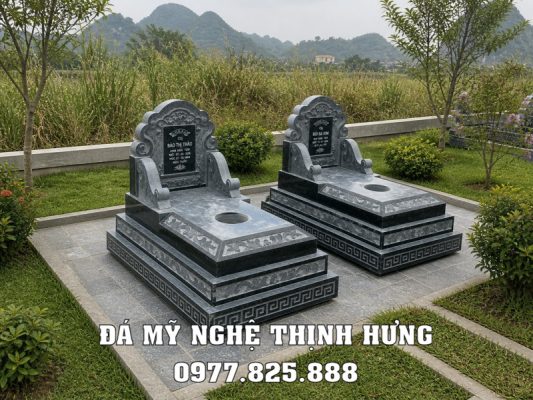 Mẫu Mộ đá 3 cấp đẹp hay Mộ đá tam sơn đẹp hơn