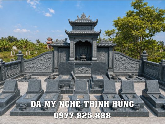 Xay Lang Mo da voi nhieu ngoi Mo da doi don gian da xanh reu Thanh Hoa