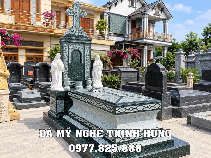 Tư vấn báo giá Mẫu Mộ đá công giáo đẹp, Mộ công giáo đá granite Bình Định 13 Tư vấn báo giá Mẫu Mộ đá công giáo đẹp, Mộ công giáo đá granite Bình Định